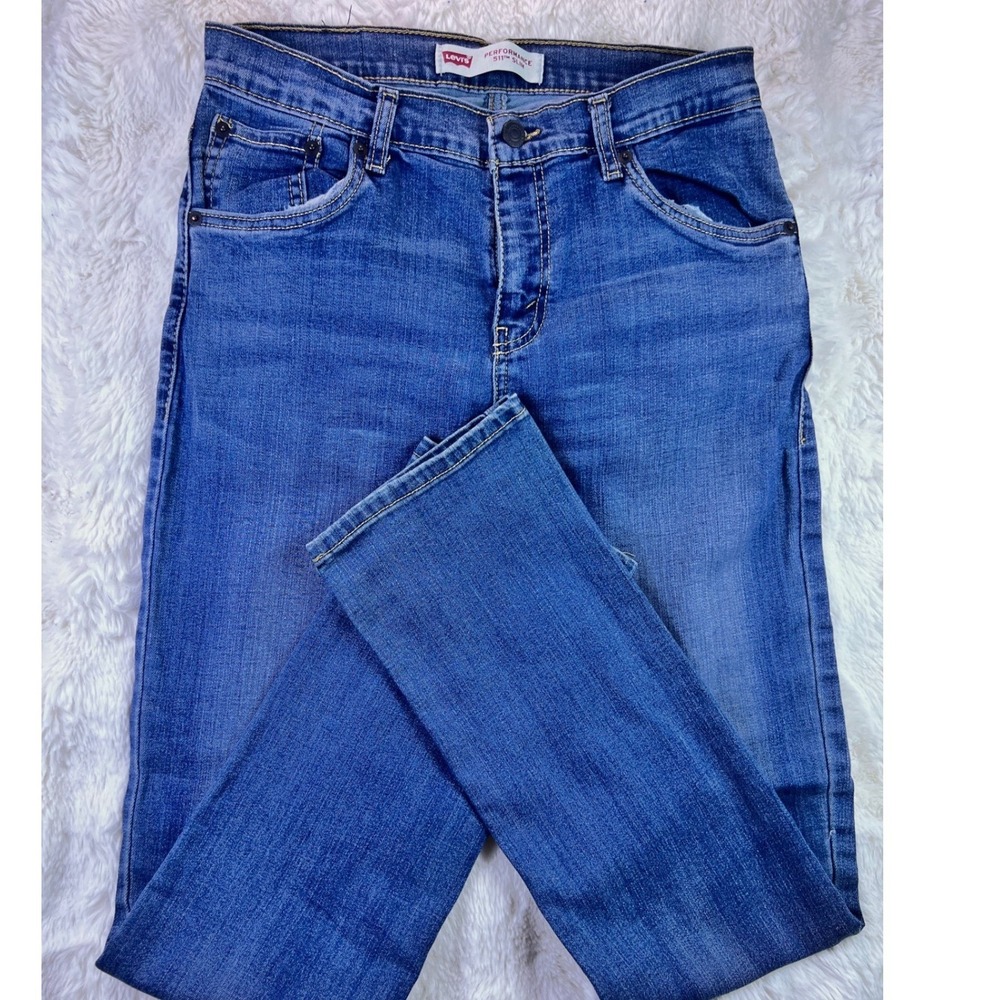 Levis 511 Slim Performance Jeans Blue Denim W29 L31 Medium Wash A9